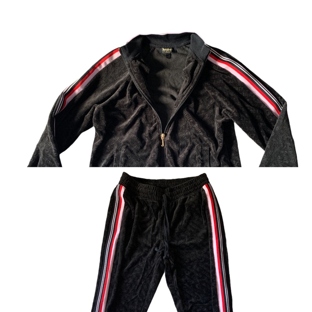 Juicy Couture black label velour track set